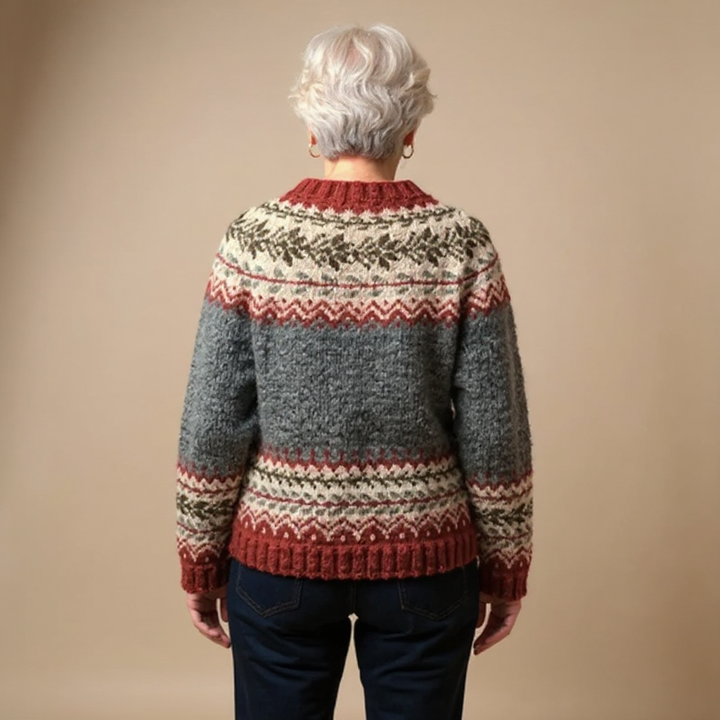 DELAUNAY | Gilet Maille Boutonné Jacquard Catherine