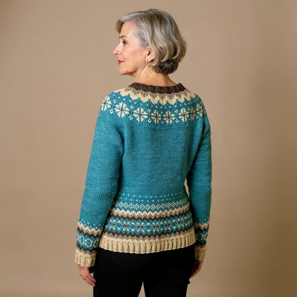 DELAUNAY | Gilet Maille Boutonné Nordique Charlotte