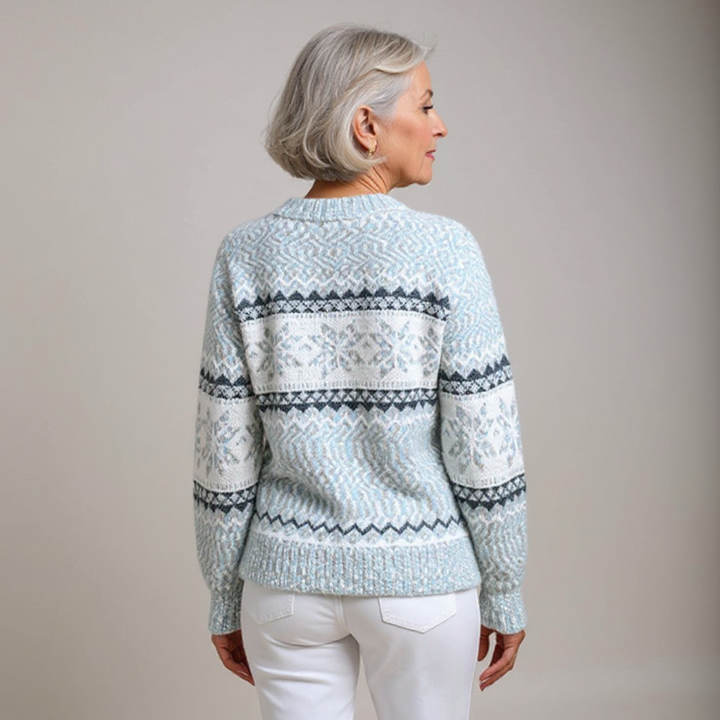 DELAUNAY | Pull Col Montant Flocons Margot
