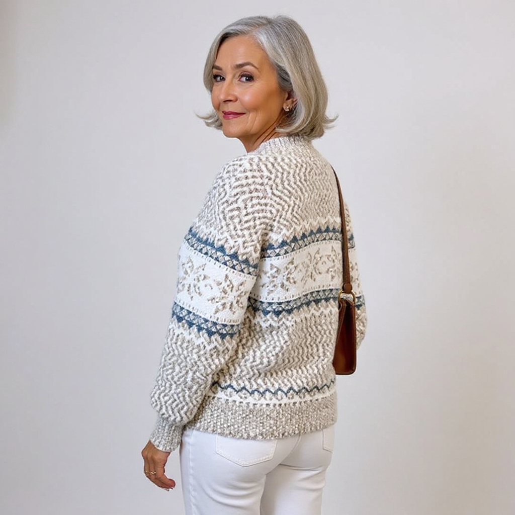 DELAUNAY | Pull Col Montant Flocons Margot
