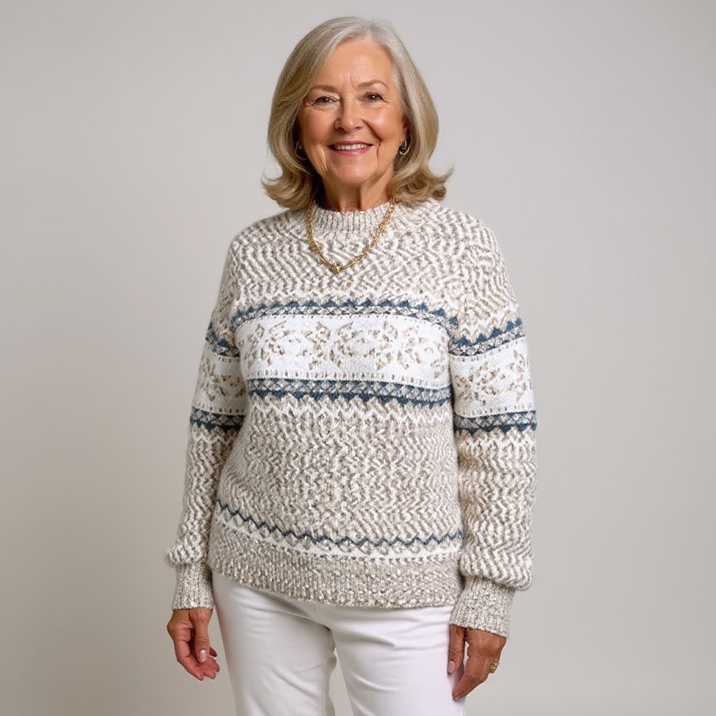 DELAUNAY | Pull Col Montant Flocons Margot
