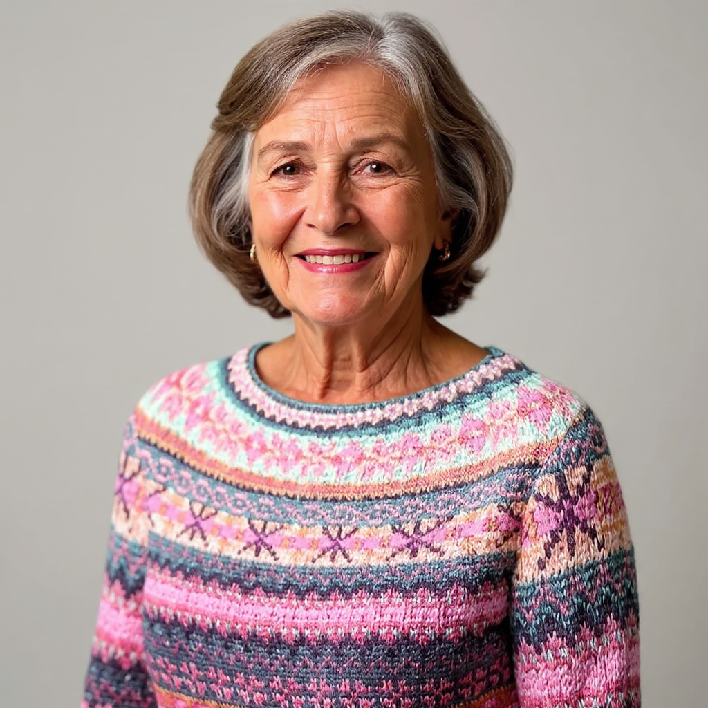 DELAUNAY | Pull Maille Chinée Rose Élina
