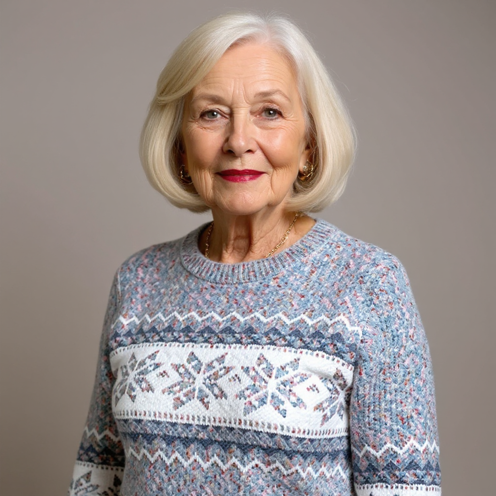 DELAUNAY | Pull Col Montant Flocons Margot