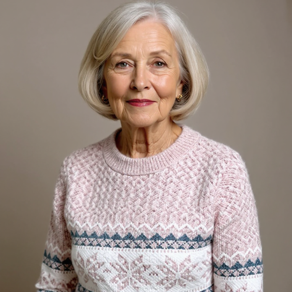 DELAUNAY | Pull Col Montant Flocons Margot