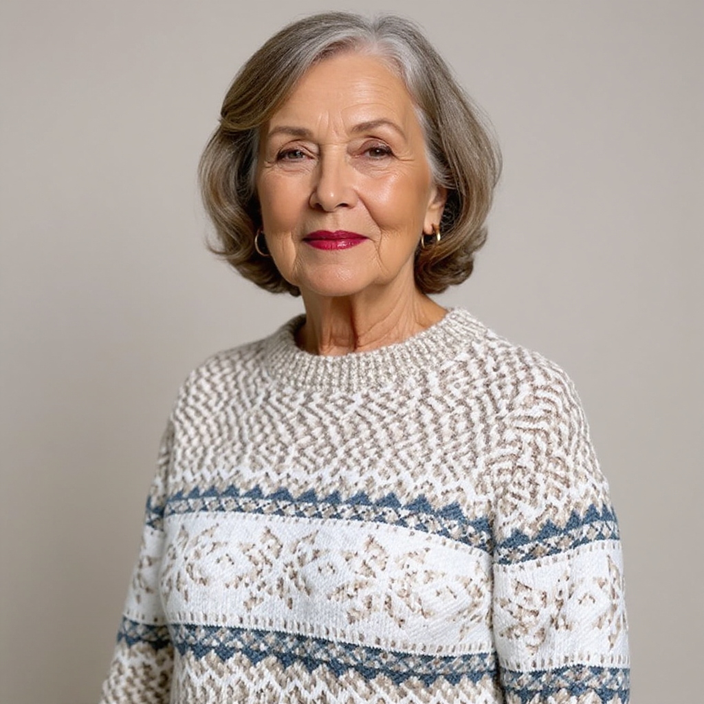 DELAUNAY | Pull Col Montant Flocons Margot
