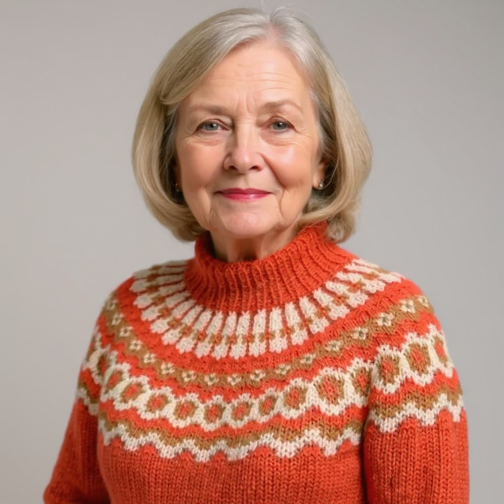 DELAUNAY | Pull Col Montant Jacquard Christine