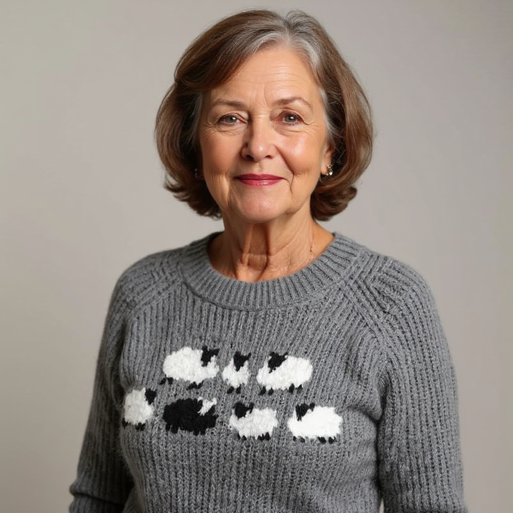 DELAUNAY | Pull Maille Petits Moutons Lucie