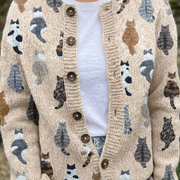 DELAUNAY | Cardigan Motif Chats Camille