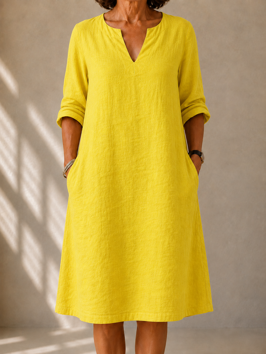 DELAUNAY | Robe Fluide Col V Sylvie