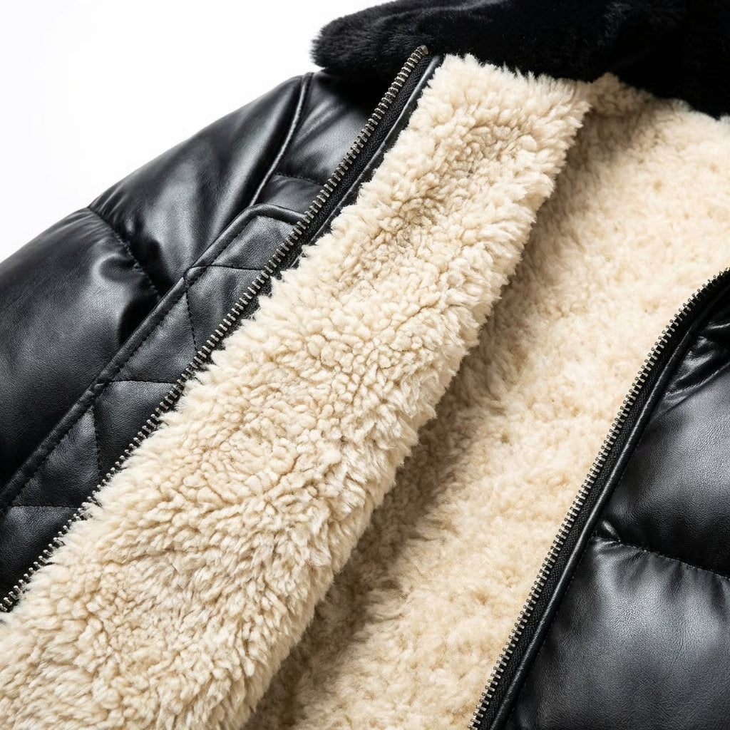 Veste matelassée chaude au style vintage