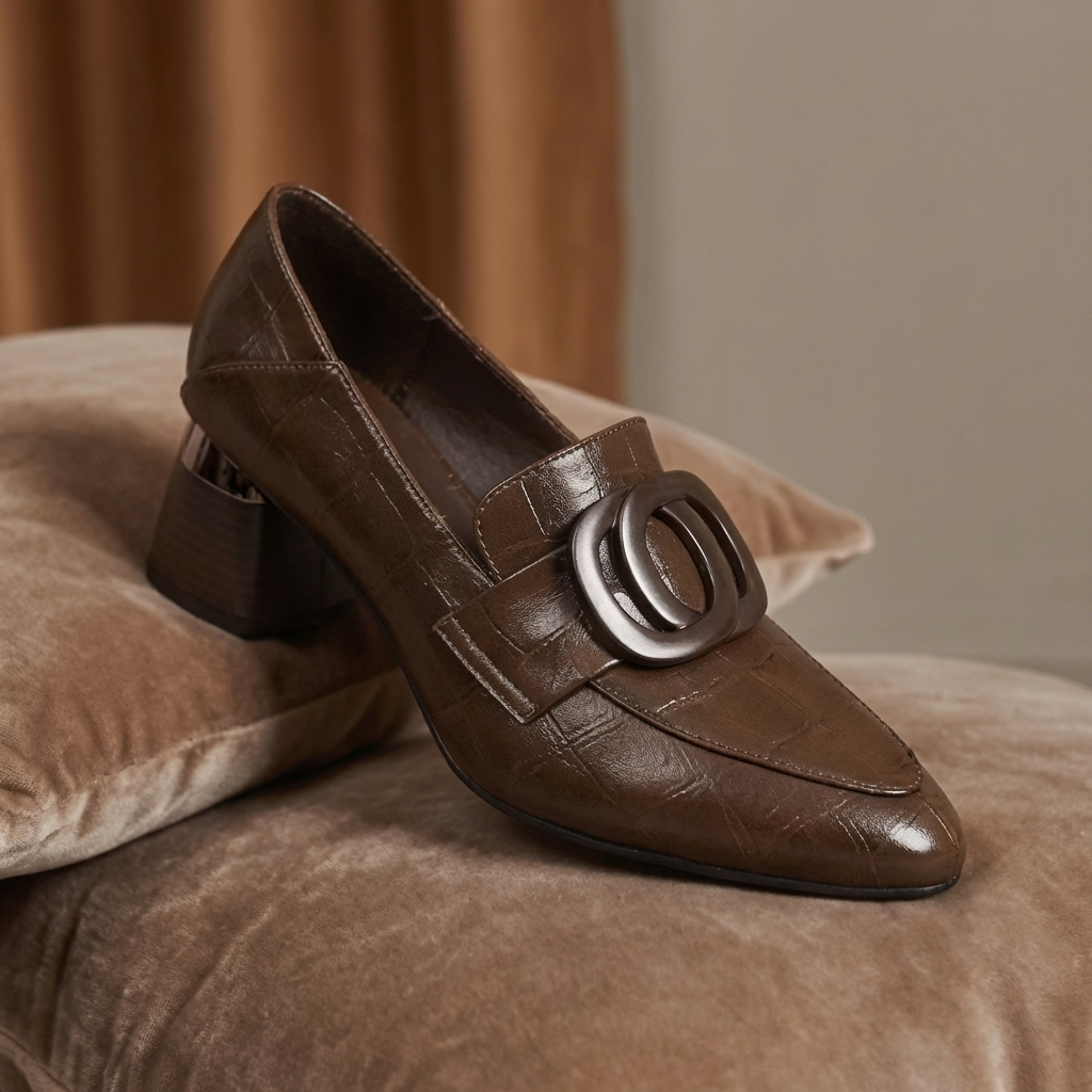 Delaunay | Mocassins à Talon et Ornement Élise