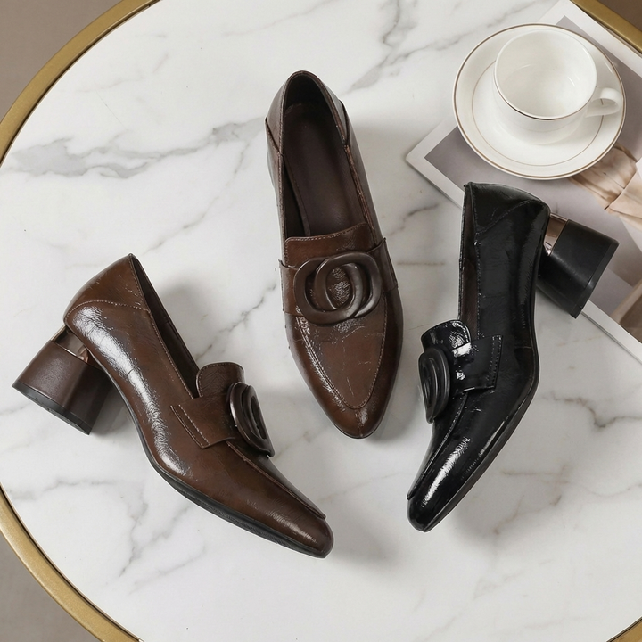 Delaunay | Mocassins à Talon et Ornement Élise