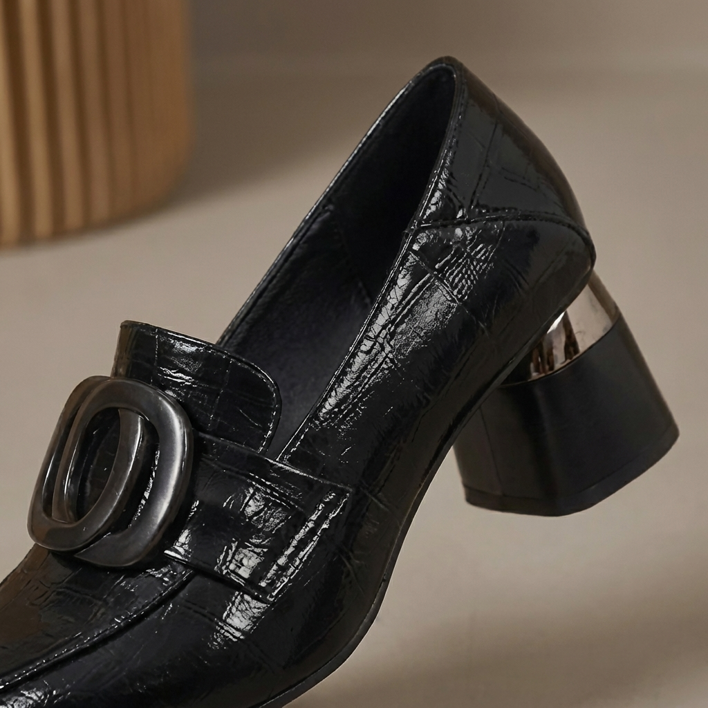 Delaunay | Mocassins à Talon et Ornement Élise