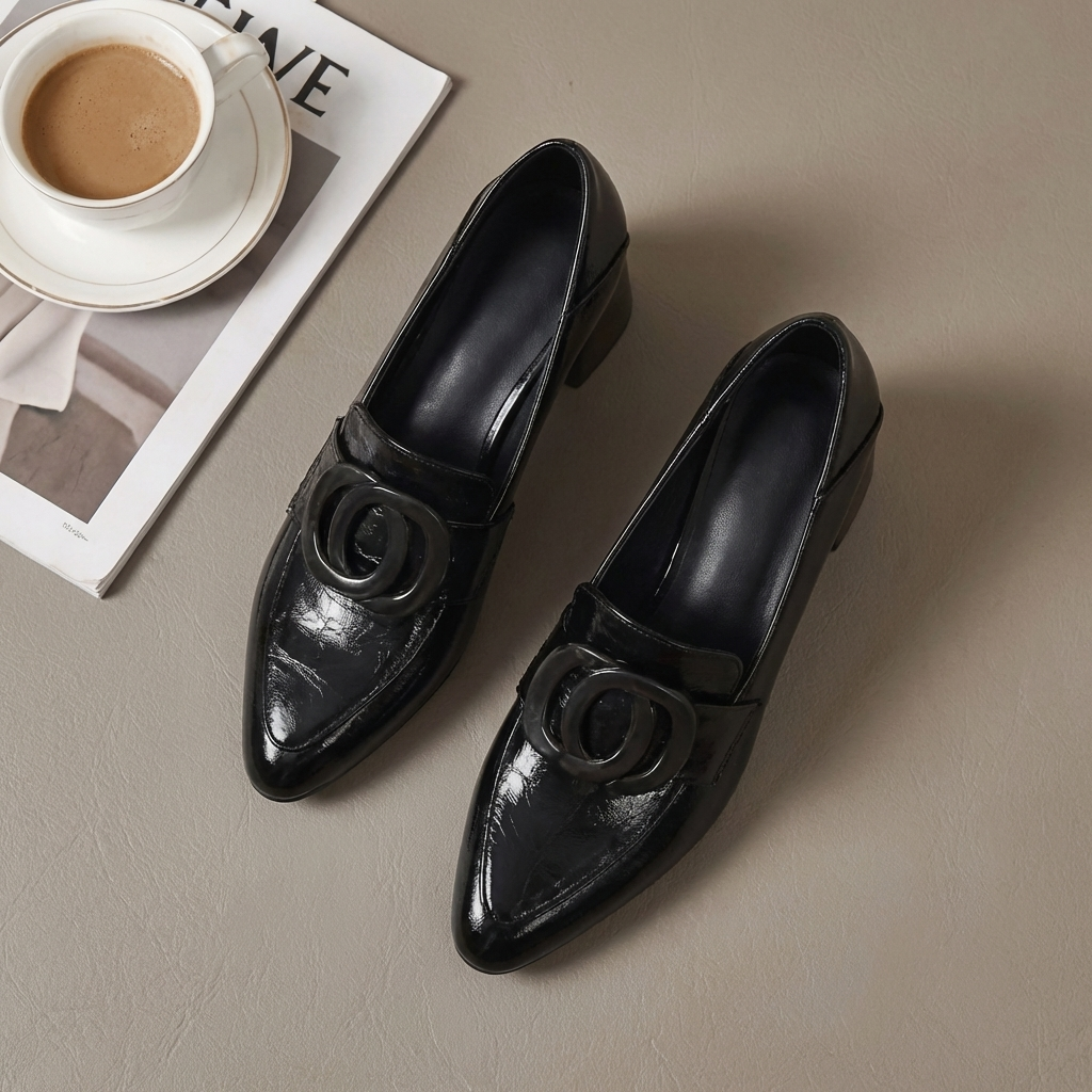 Delaunay | Mocassins à Talon et Ornement Élise