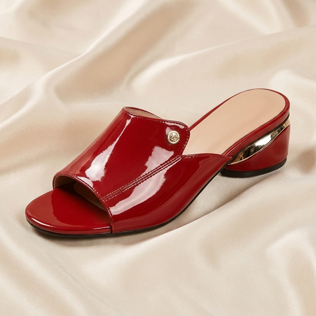 DELAUNAY | Mules Vernies à Talon Sophie