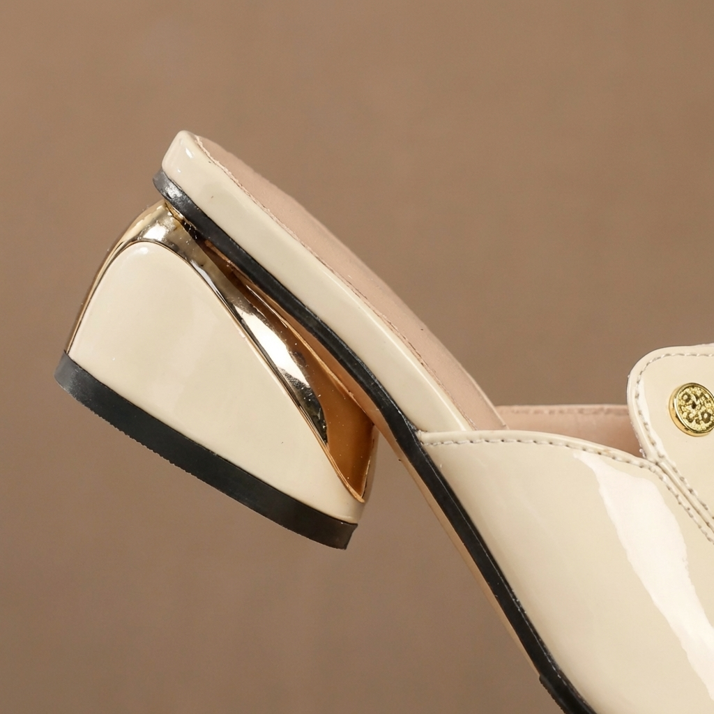 DELAUNAY | Mules Vernies à Talon Sophie