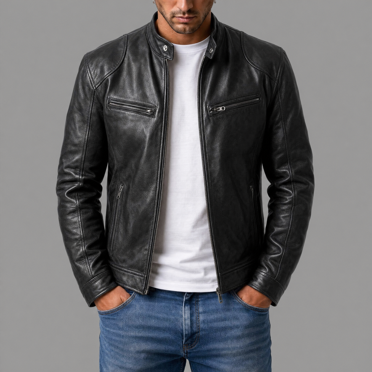Harlan | Veste en Cuir Décontractée