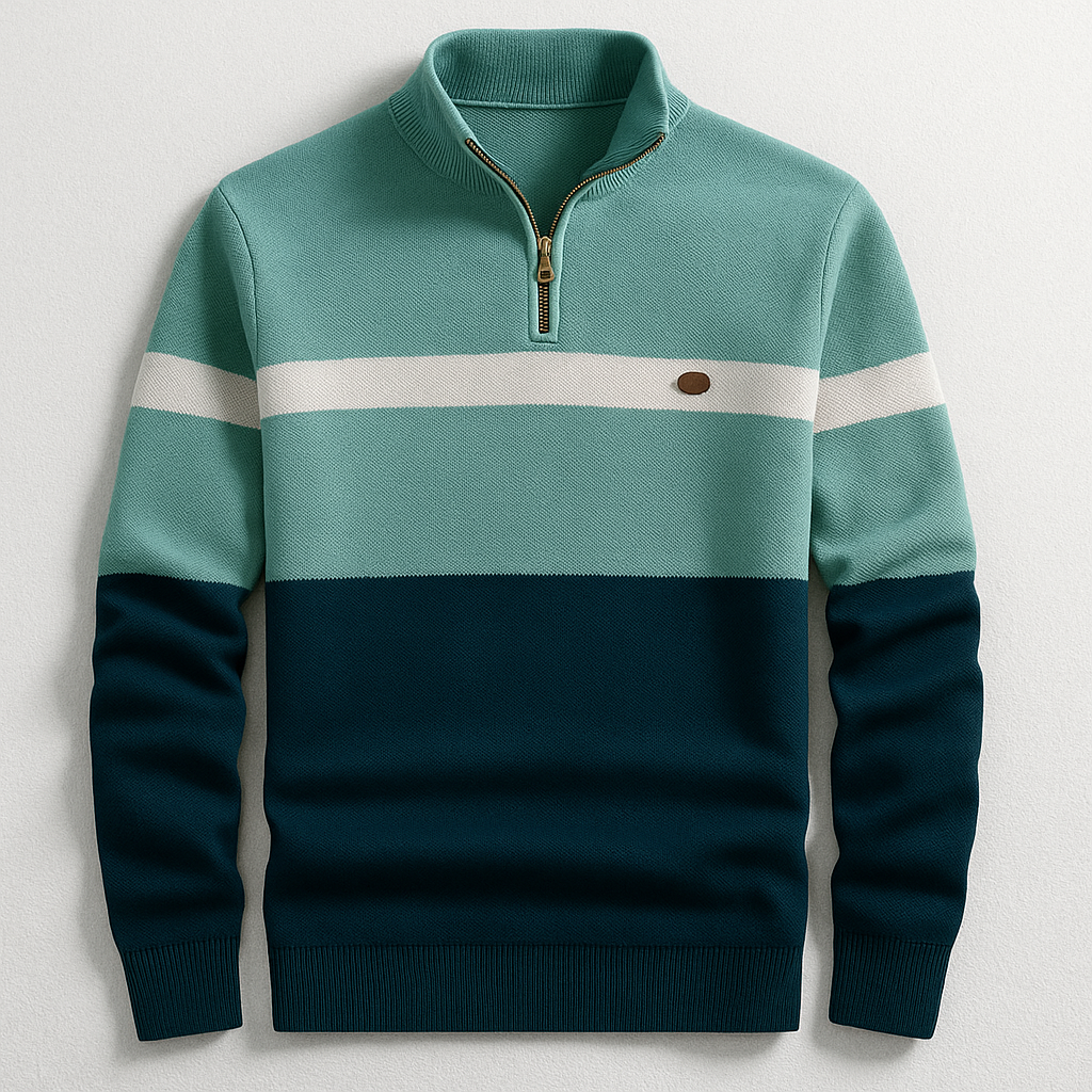 DELAUNAY | Pull Homme avec Zip au Col