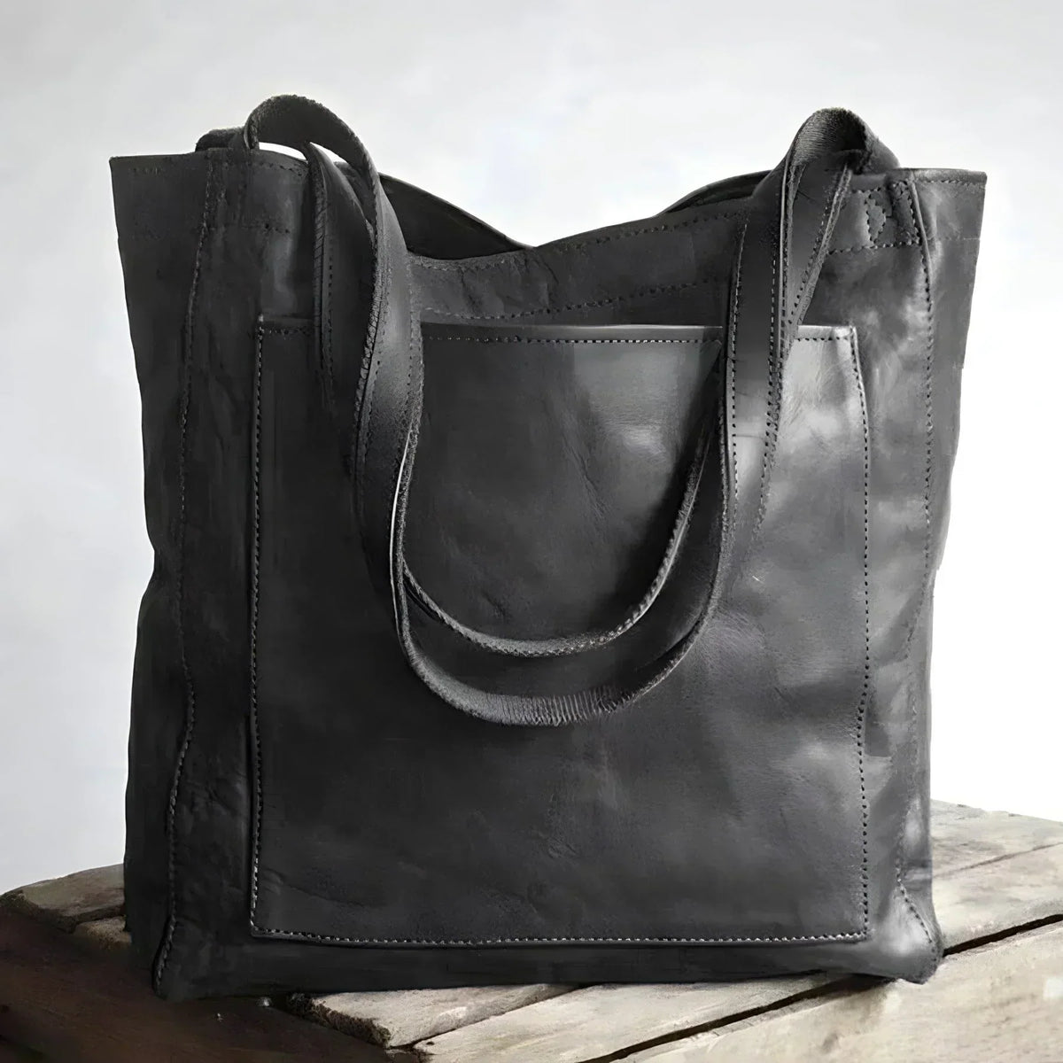 DELAUNAY | Cabas en cuir authentique Signature