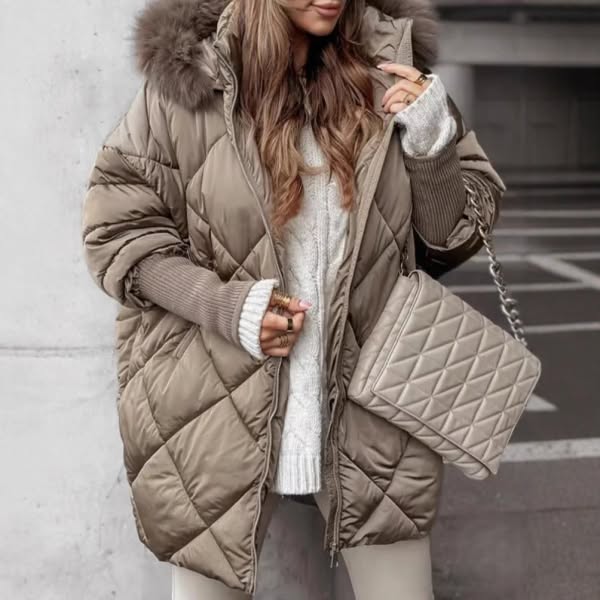 Rachel – Manteau élégant à motif carreaux