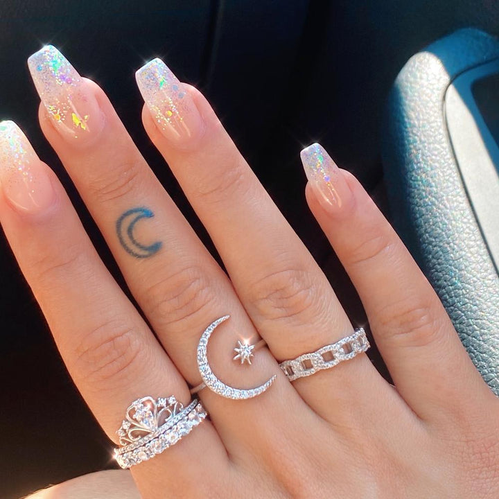 Delaunay | BAGUE LUNE ET ÉTOILE EN ARGENT