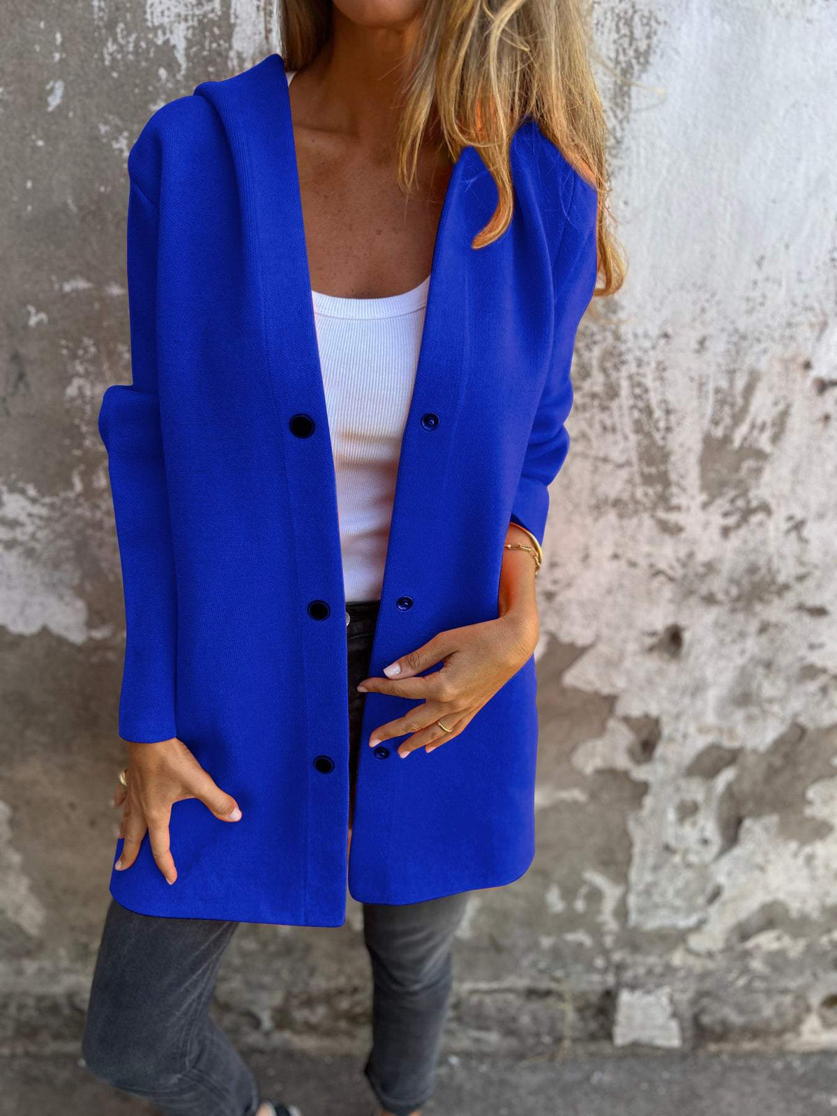 DELAUNAY | Gilet Long Chic avec Capuche