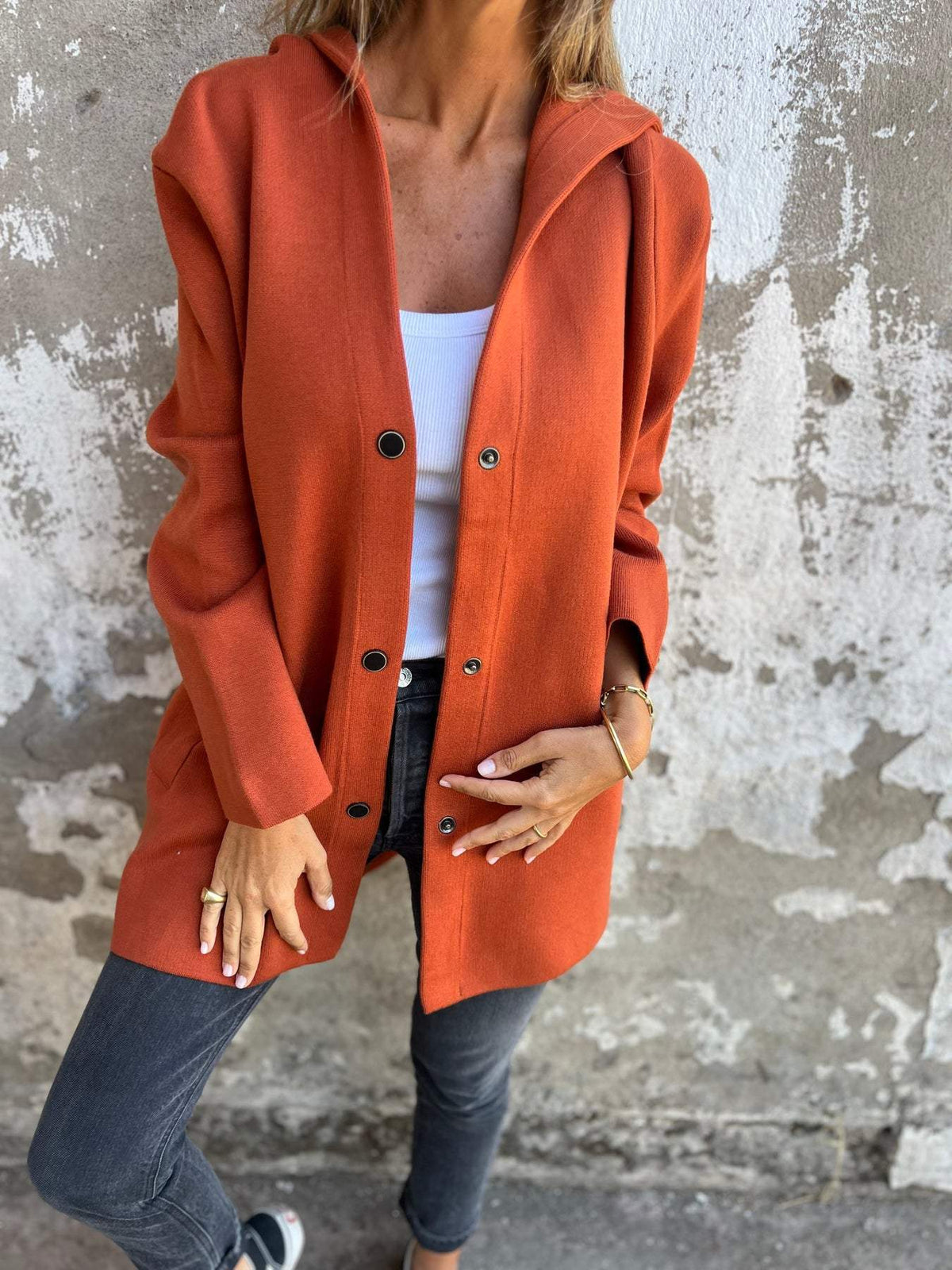 DELAUNAY | Gilet Long Chic avec Capuche