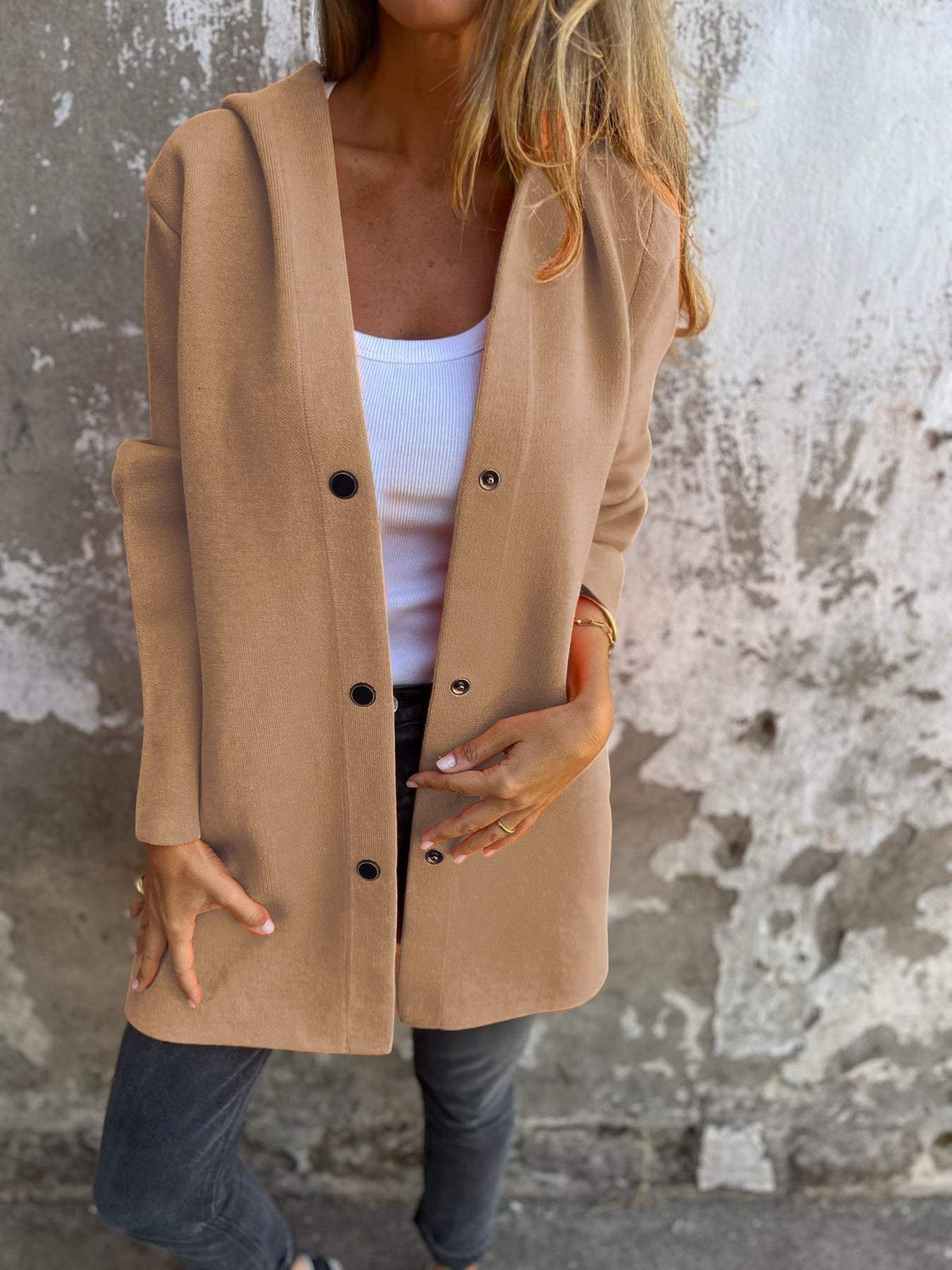 DELAUNAY | Gilet Long Chic avec Capuche