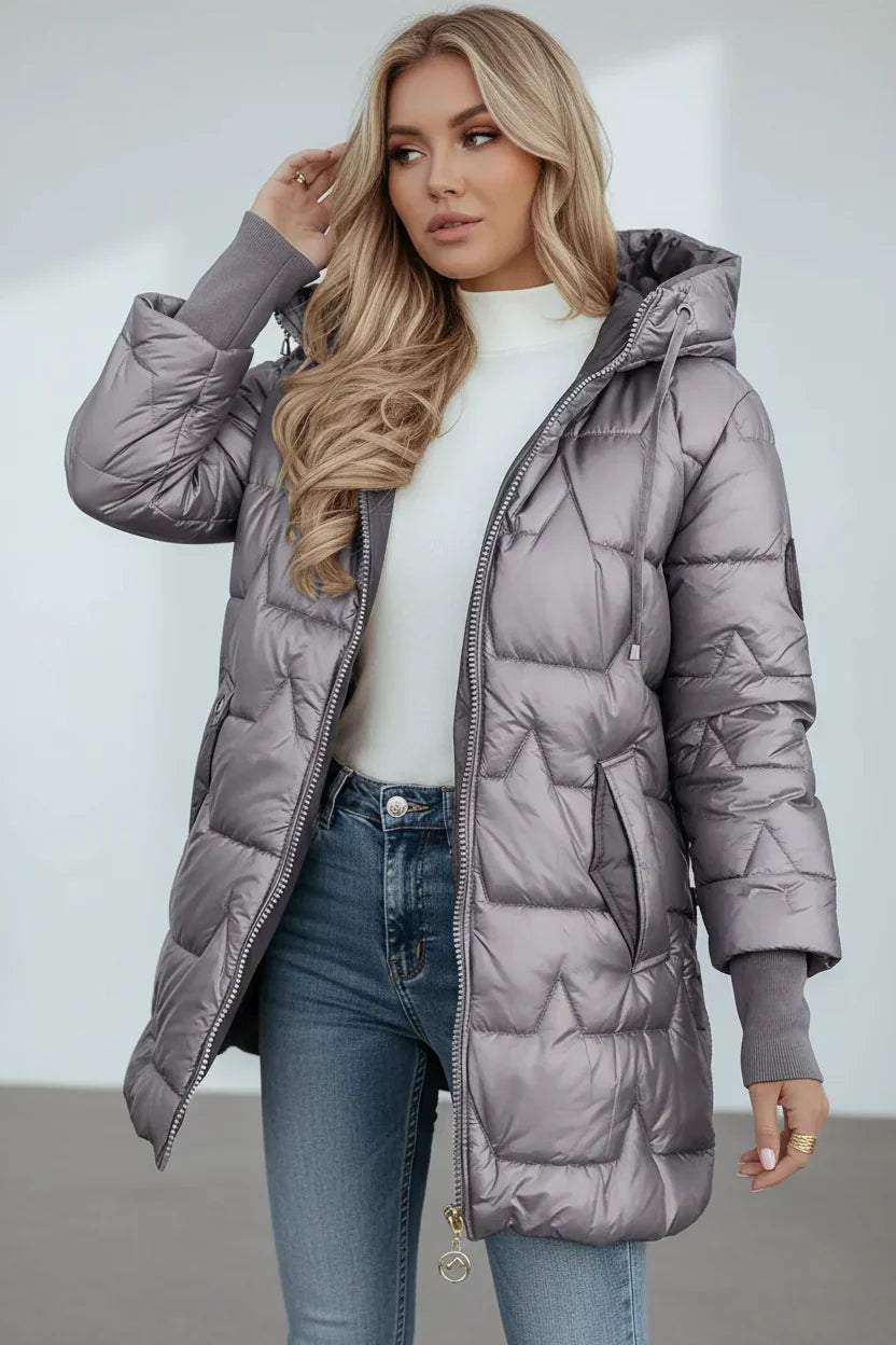 Cristelle™ | Manteau matelassé léger à capuche