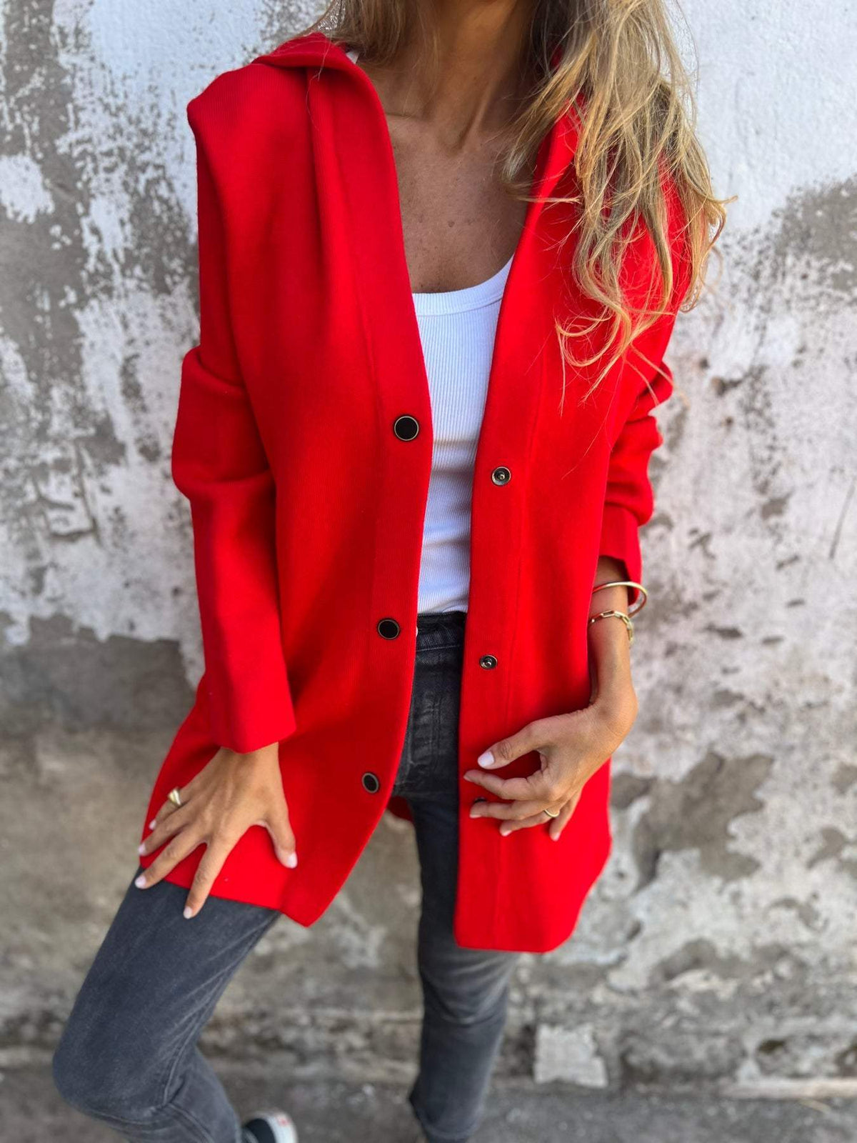 DELAUNAY | Gilet Long Chic avec Capuche