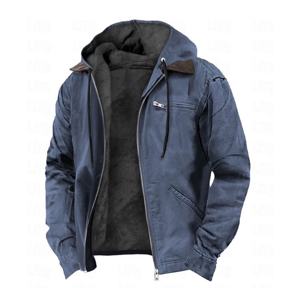 Isak™ | Veste Vintage à Capuche Chaude et Doublée en Fleece
