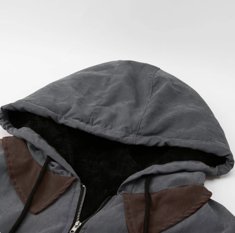 Isak™ | Veste Vintage à Capuche Chaude et Doublée en Fleece