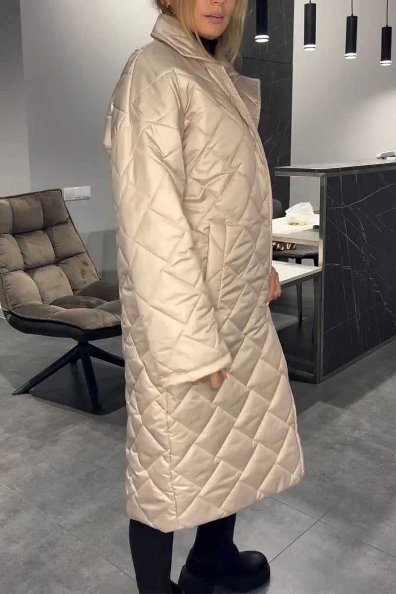 Liv™ – Manteau mi-long matelassé et réversible avec doublure léopard