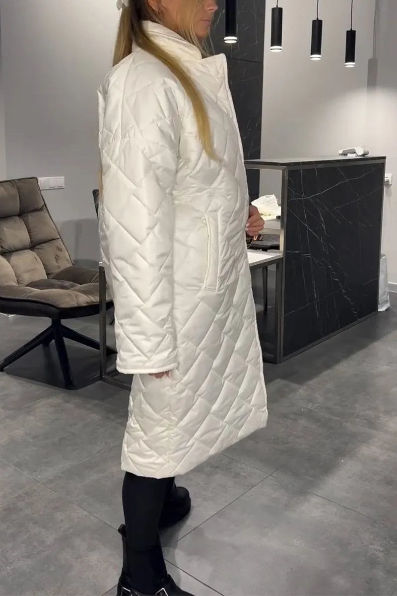 Liv™ – Manteau mi-long matelassé et réversible avec doublure léopard