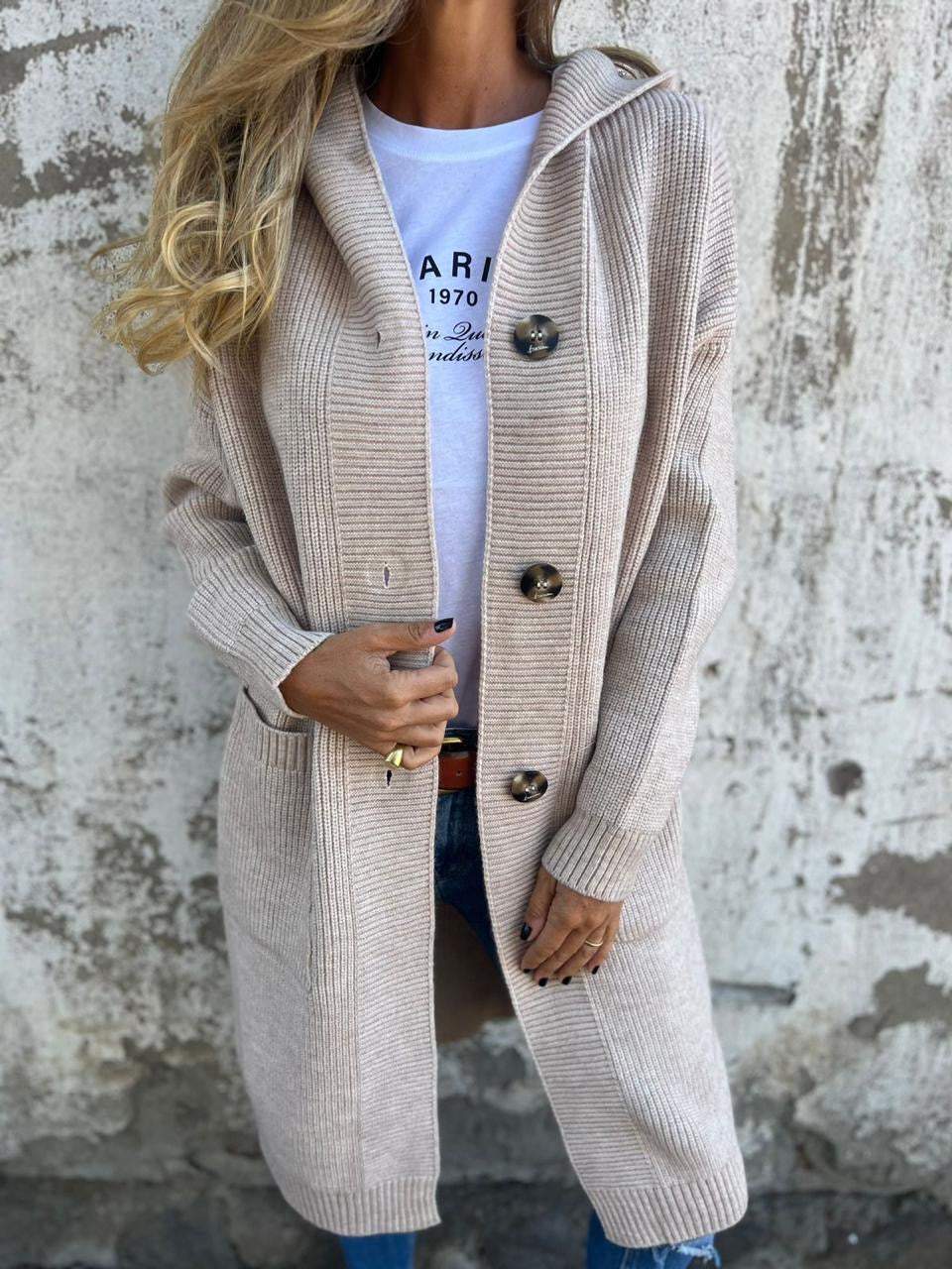 VERONICA™ - Gilet en maille long chic