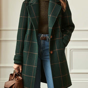 DELAUNAY | Manteau Effet Laine à Carreaux