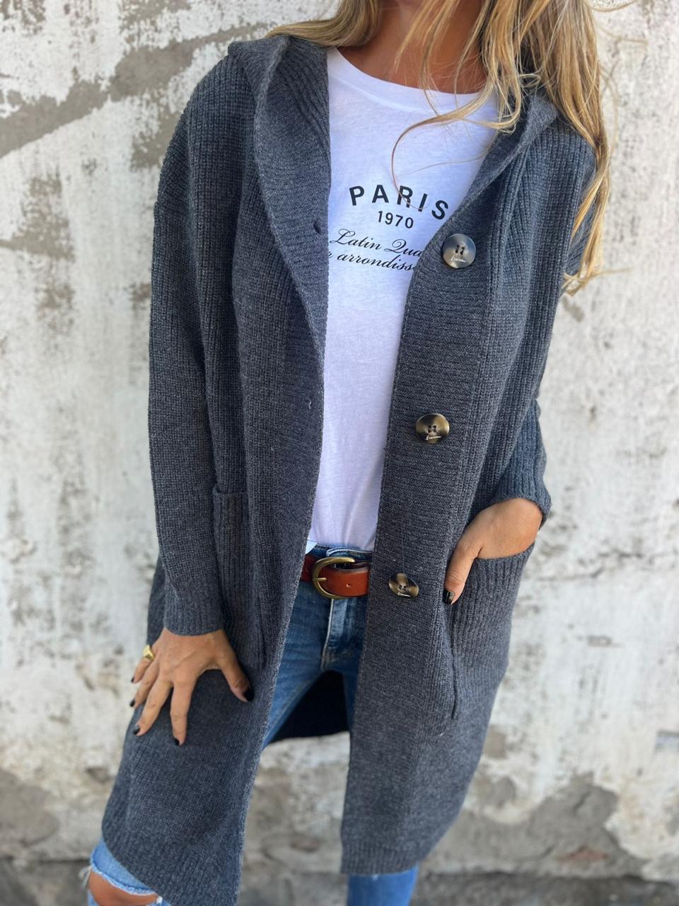 VERONICA™ - Gilet en maille long chic