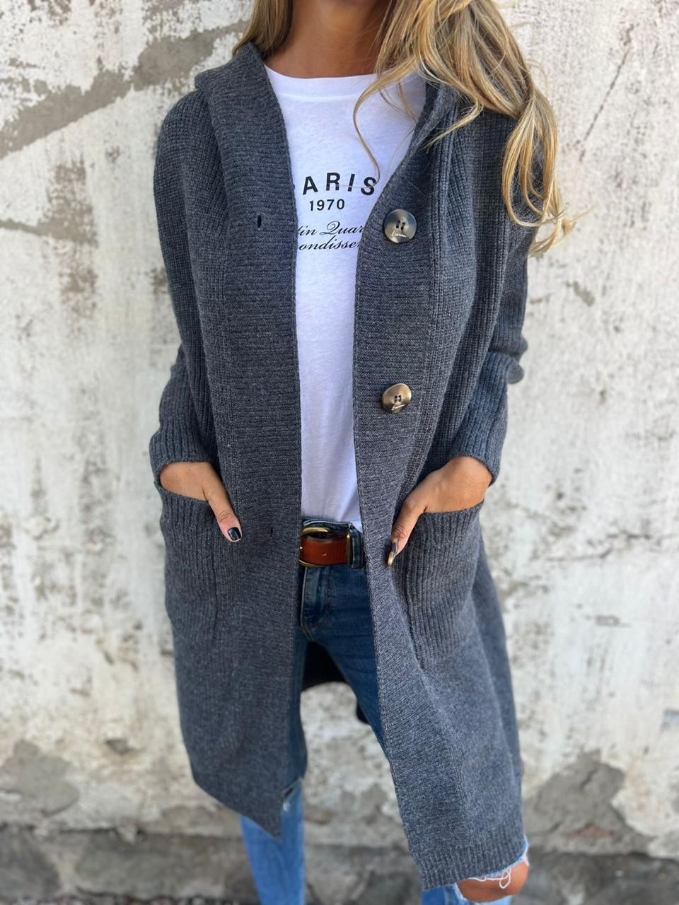 VERONICA™ - Gilet en maille long chic