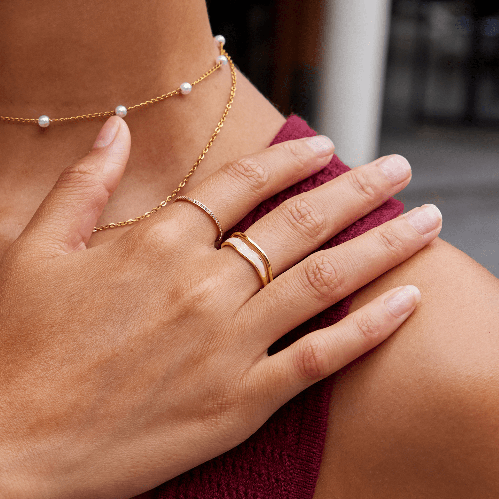 Delaunay | BAGUE DORÉE SAHARA À COUCHES