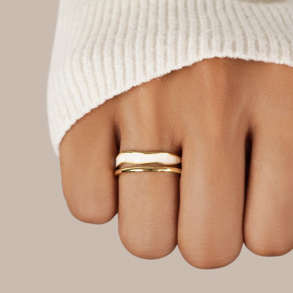 Delaunay | BAGUE DORÉE SAHARA À COUCHES