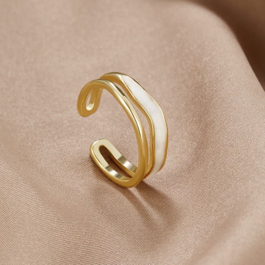 Delaunay | BAGUE DORÉE SAHARA À COUCHES