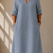 DELAUNAY | Robe Douce Col Tunisien Élina