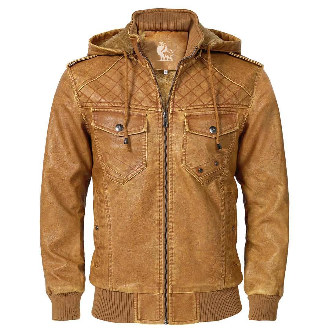 Veste en Cuir de Luxe