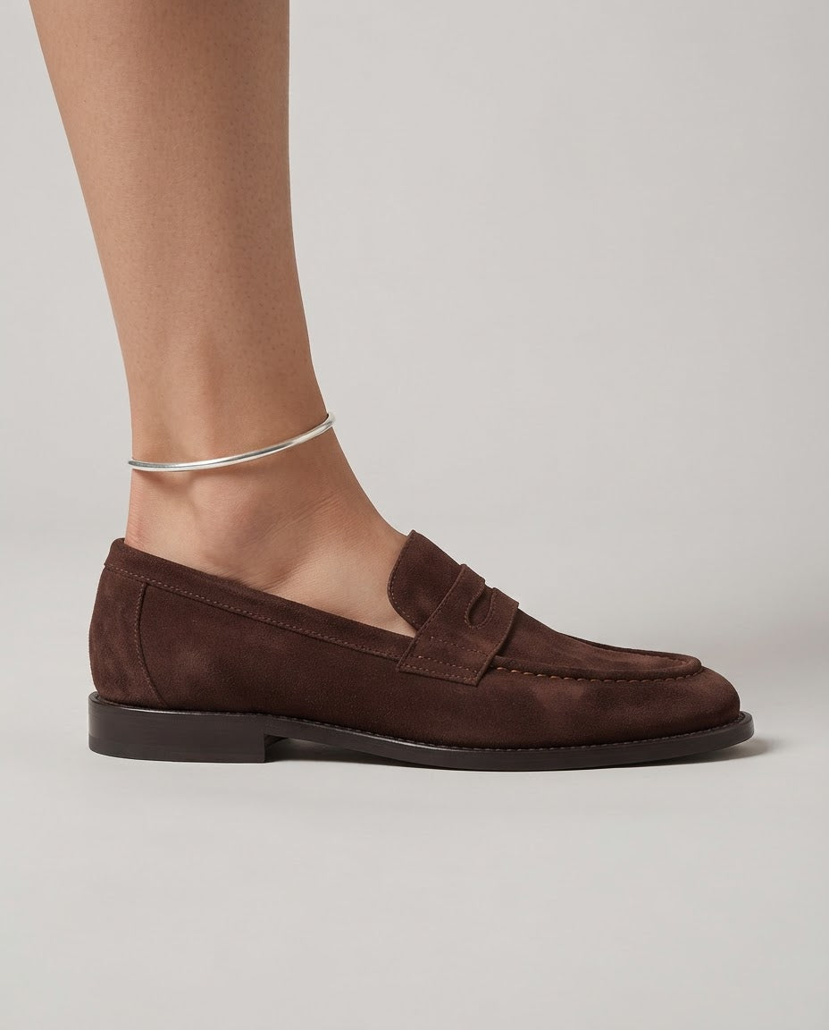 Mocassin Bianca — Penny en Daim