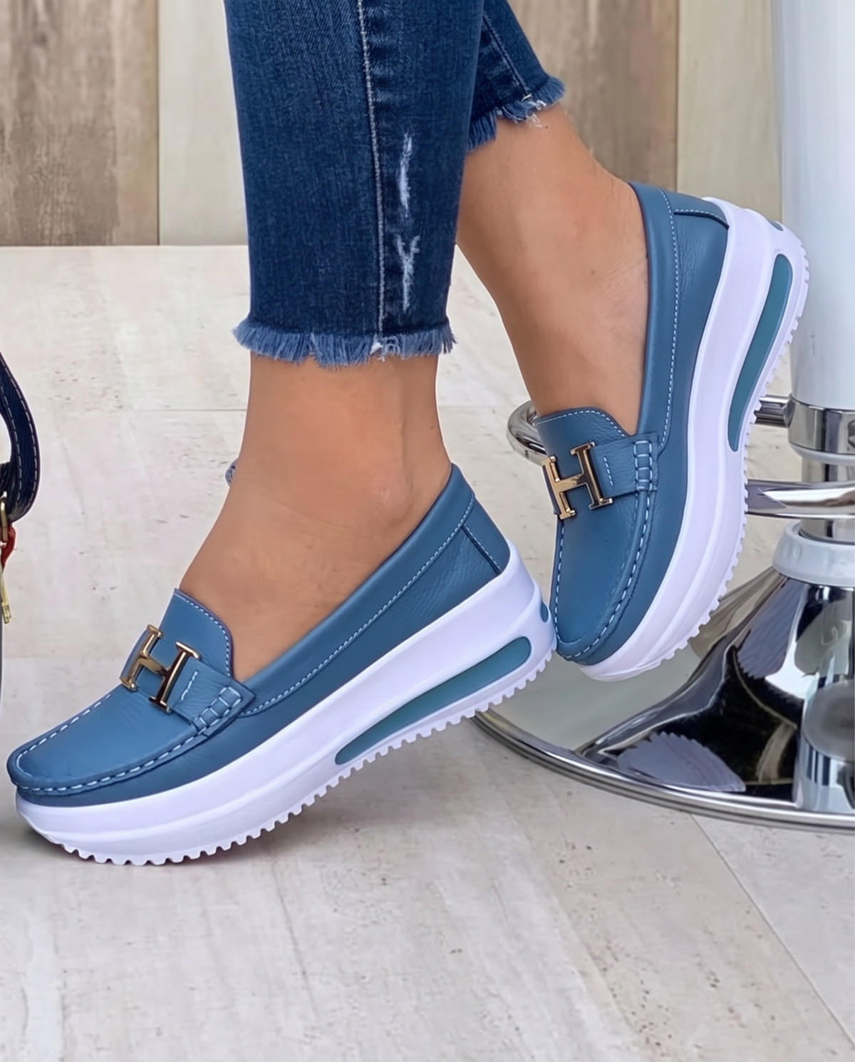 Mocassin Gaia — Plateforme avec Mors
