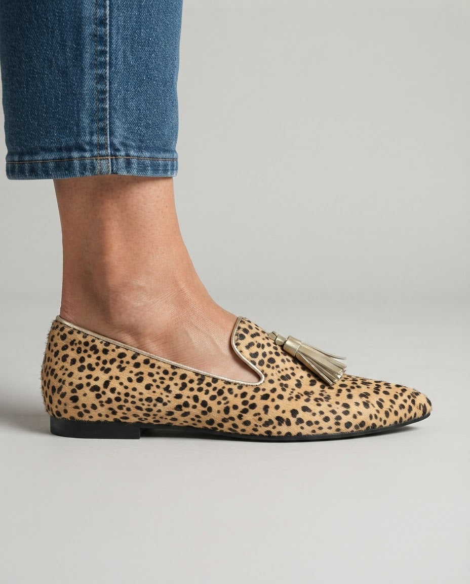 Mocassin Ginevra — Guépard, Glands dorés