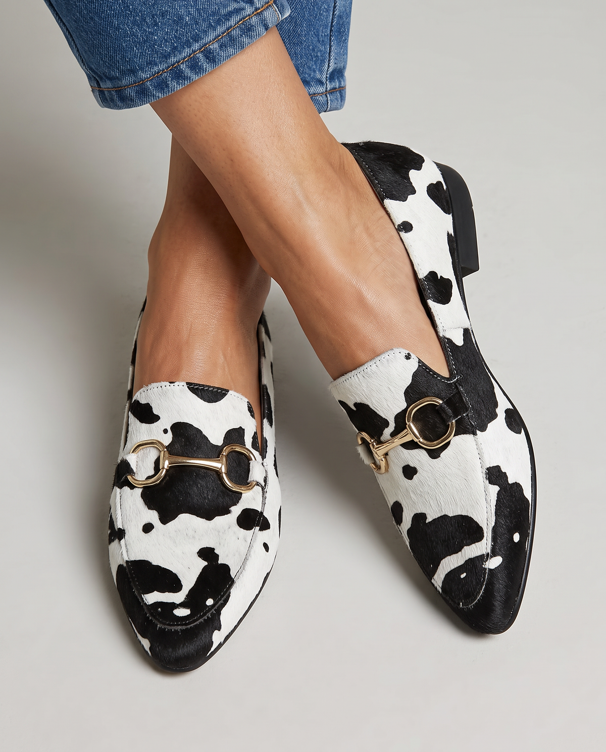 Chiara | Mocassins confortables à imprimé vache