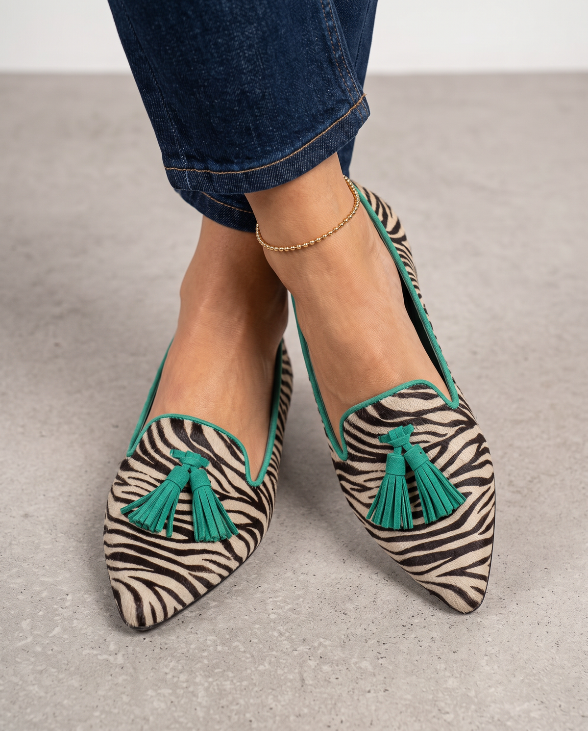 Livia | Ballerines à bout pointu et à enfiler