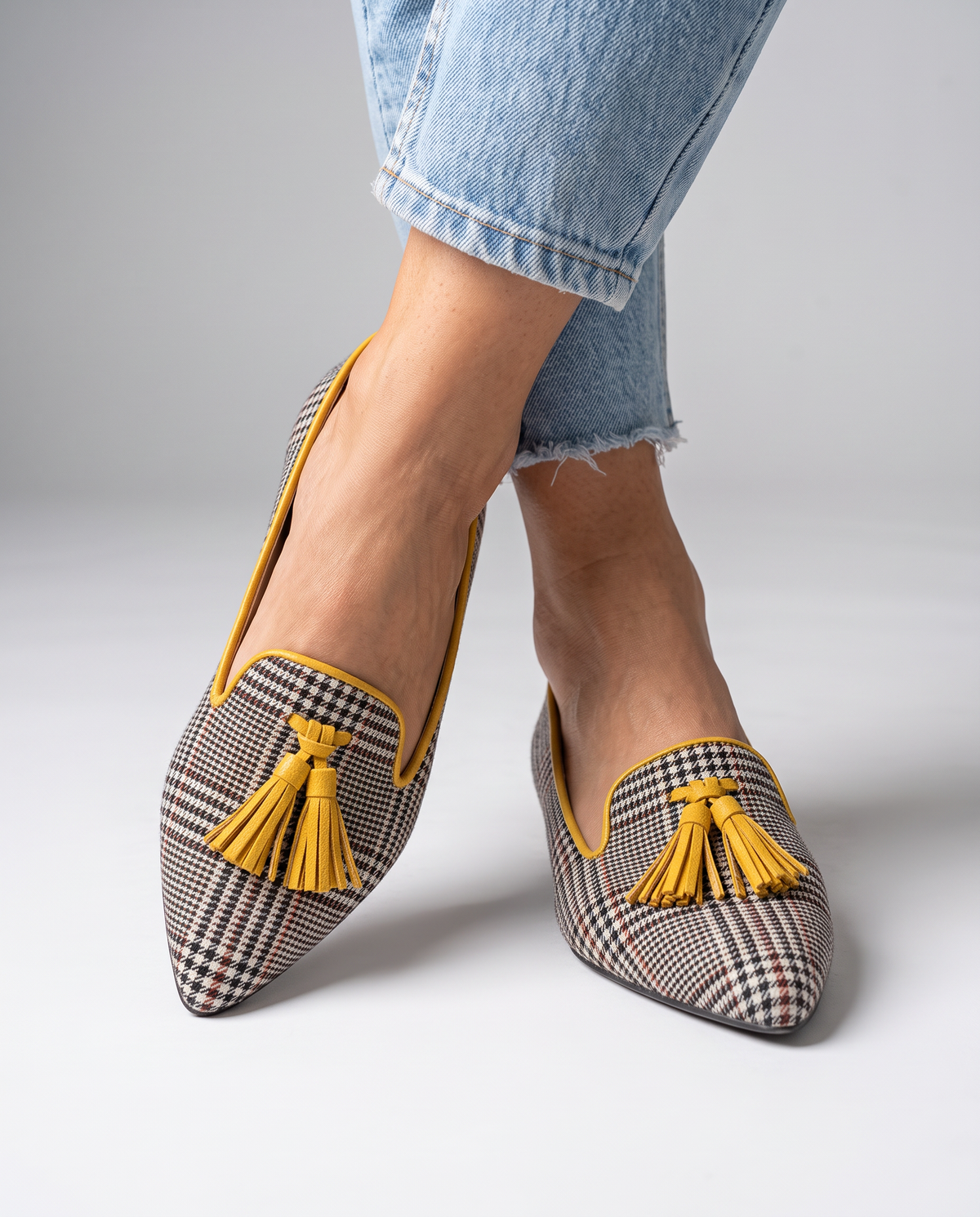 Livia | Ballerines à bout pointu et à enfiler