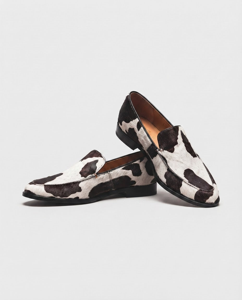 Bella | Mocassins Confortables Imprimé Vache